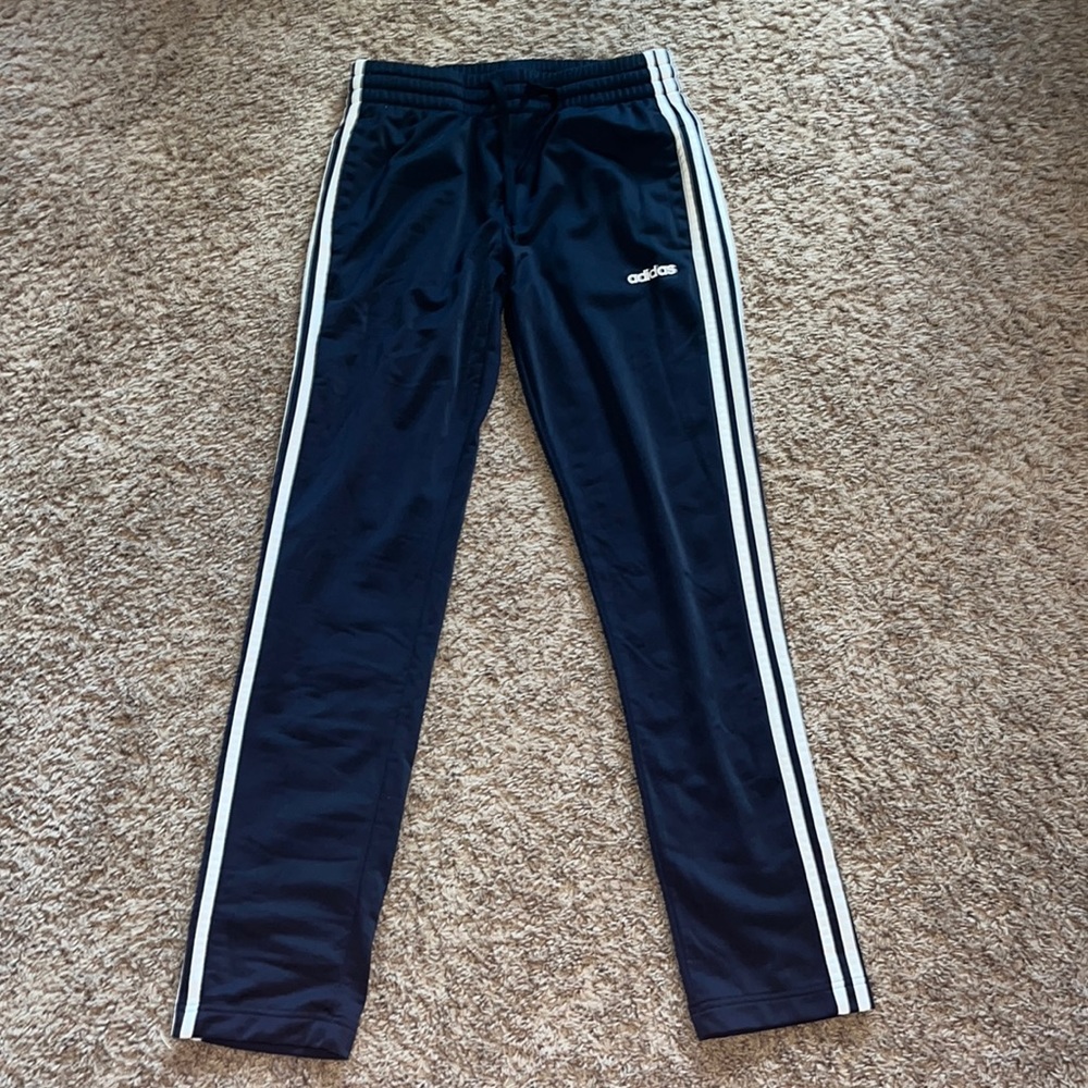 Adidas Navy Tricot Track Pants in size S